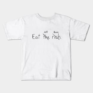 Eat the Rich (transparent background) Kids T-Shirt